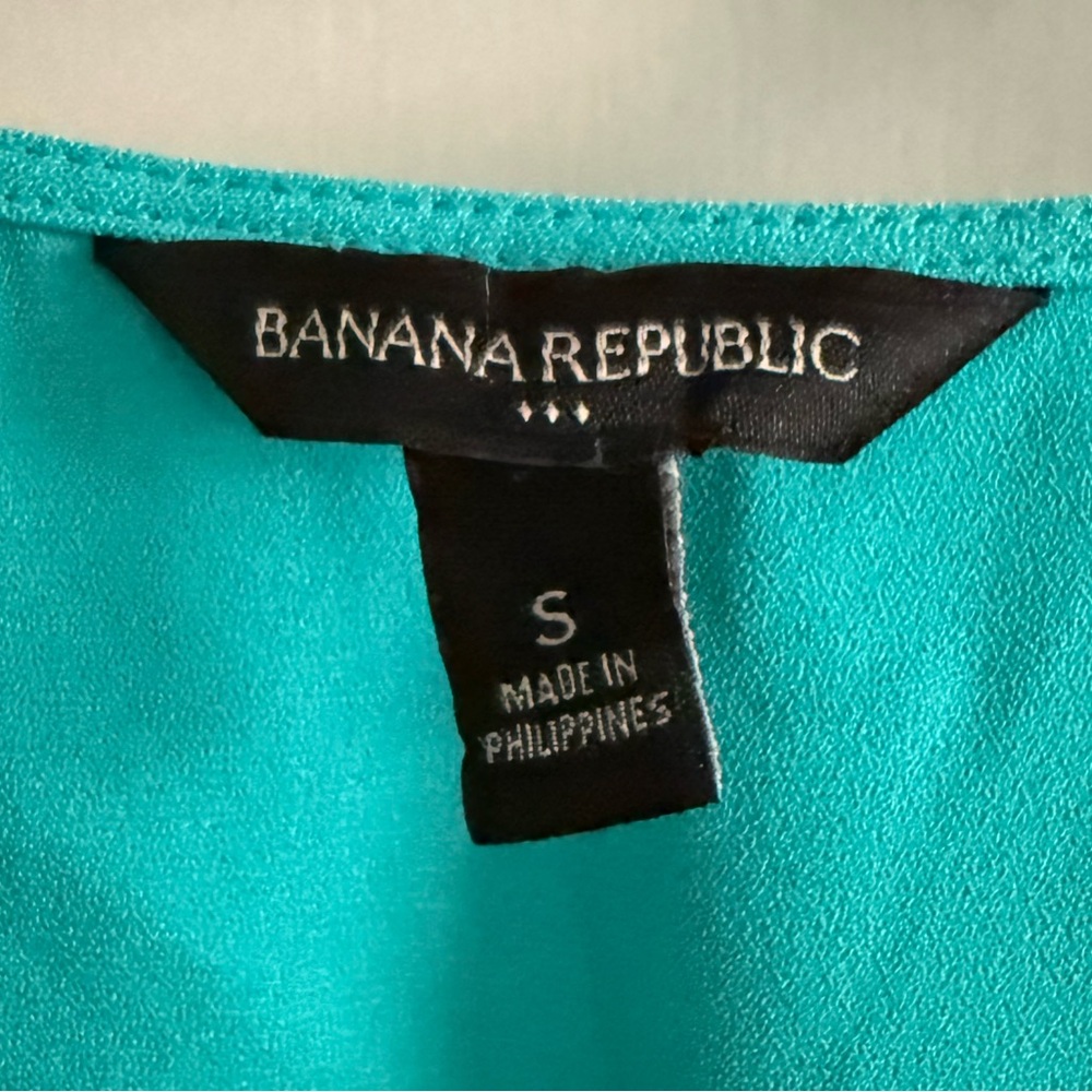 Banana Republic Vibrant Turquoise Mini Dress Size S - Picture 3 of 4